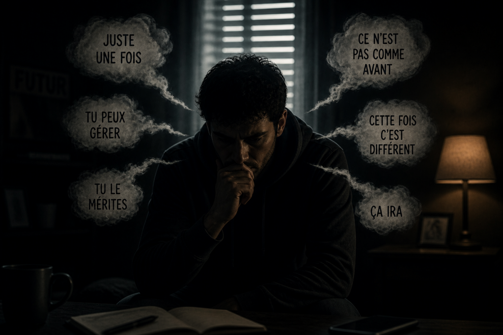 pensées permissives addiction rechute